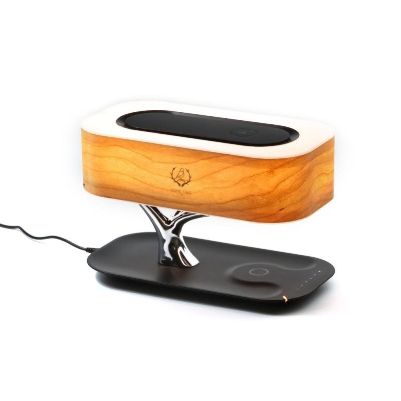 Creative blue tooth wooden Table Lamp with music