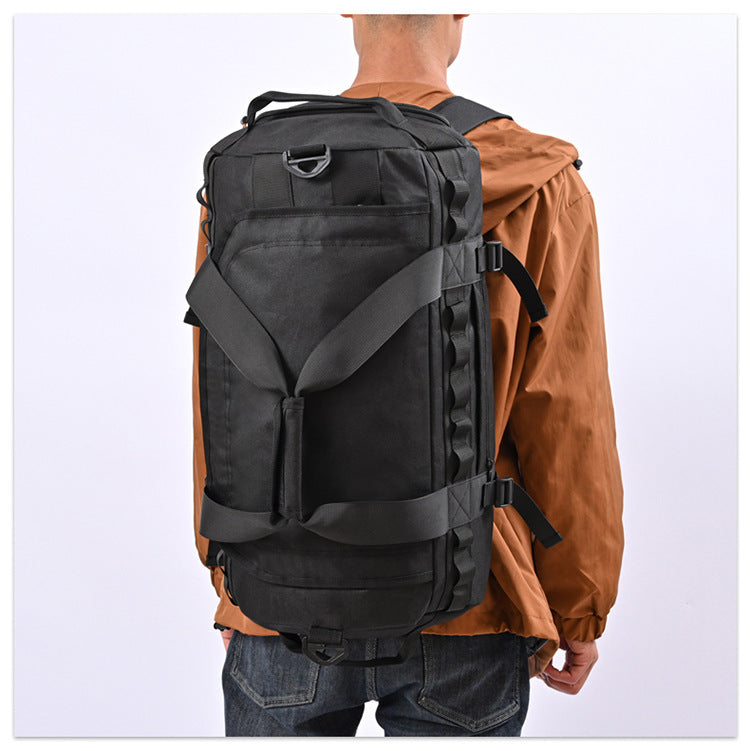 Men's Large Capacity Outdoor Camping Hiking Bag Portable Cross-body Shoulders Dry Wet Separation Men's Storage