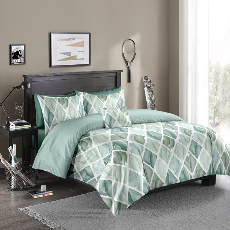 Diamond Check Quilt Cover Bed Set