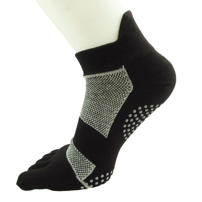 Men's Cotton Running Sports Toe Socks