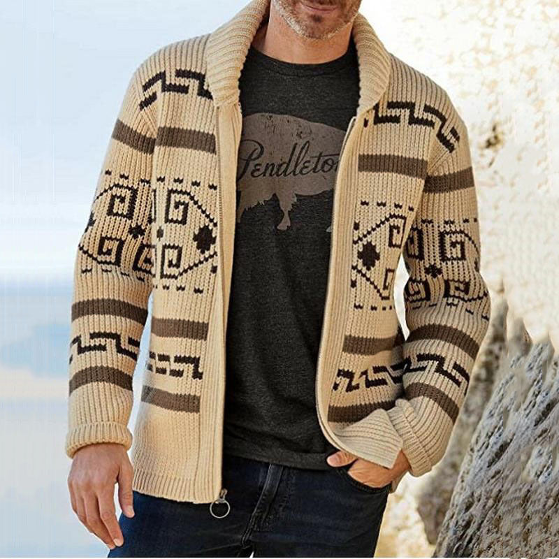 Men's Fashion Lapel Youth Casual Cardigan Jacket