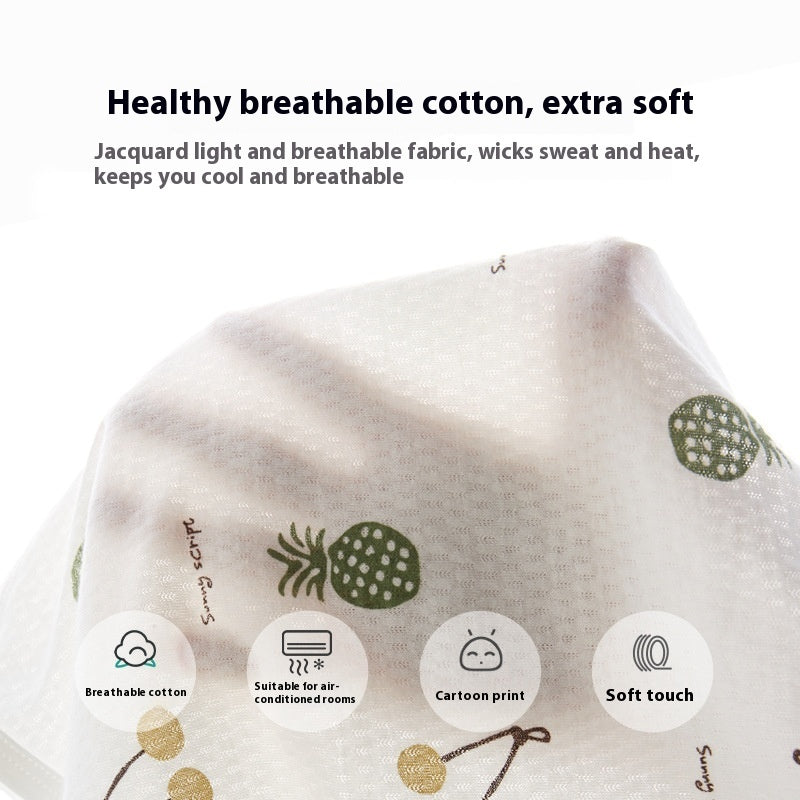 Pure Cotton Boneless Baby Clothes In Air-conditioned Room Suit Summer Thin