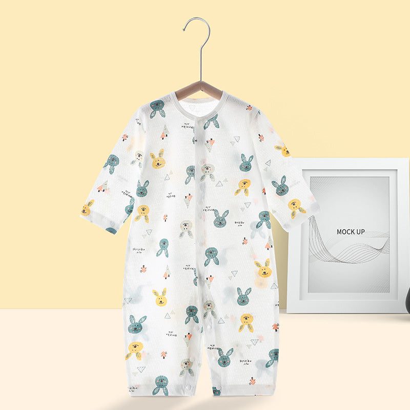 Newborn Pure Cotton Spring And Autumn Pajamas Air Conditioning Clothes