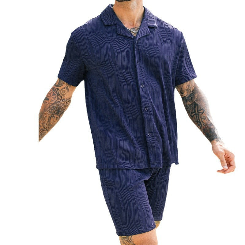 Men's Casual Shirt & Shorts Set