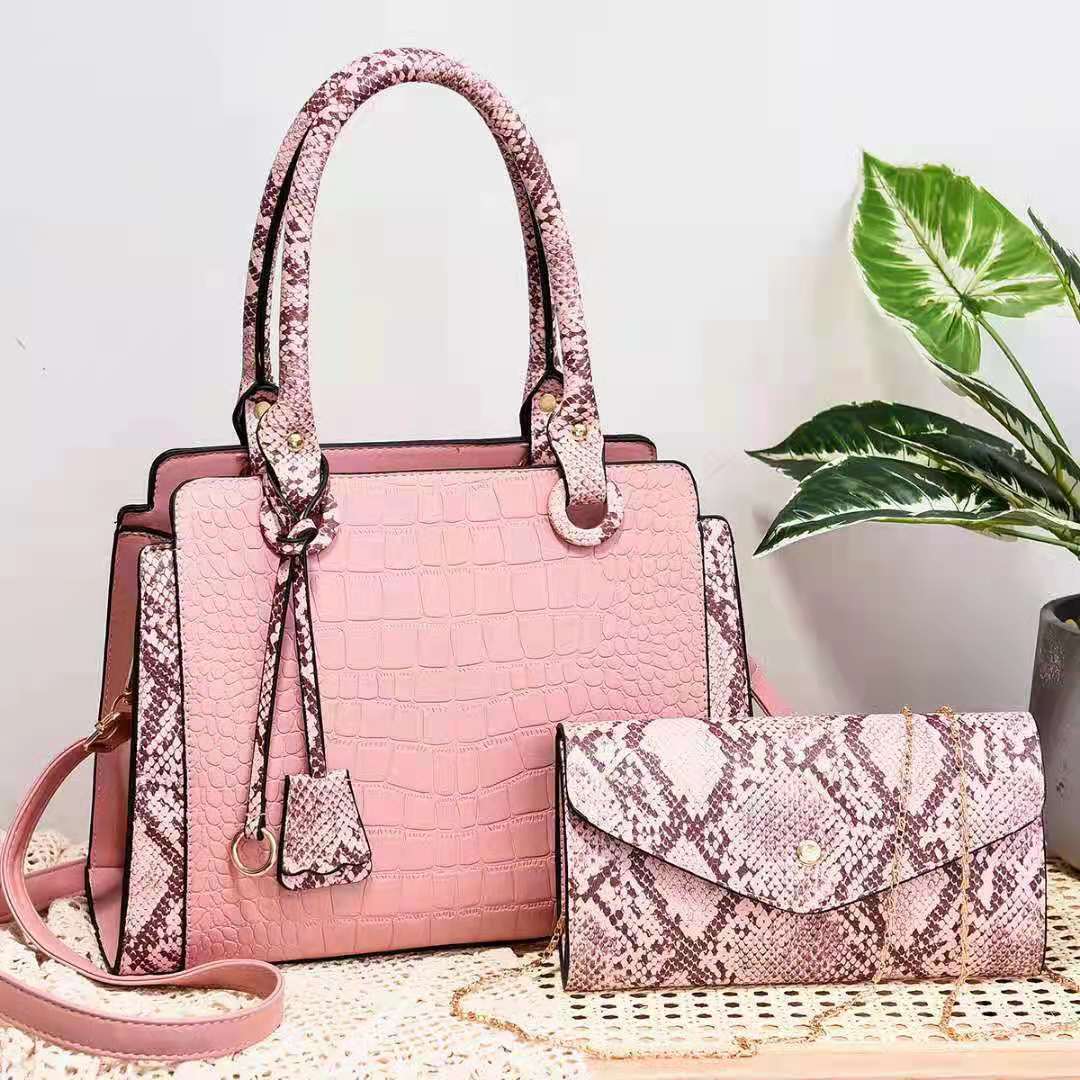 New Serpentine Stitching Fashion Combination Bags