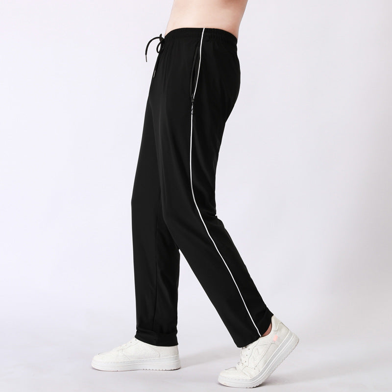 Summer Thin Ice Silk Leggings Men's trouser