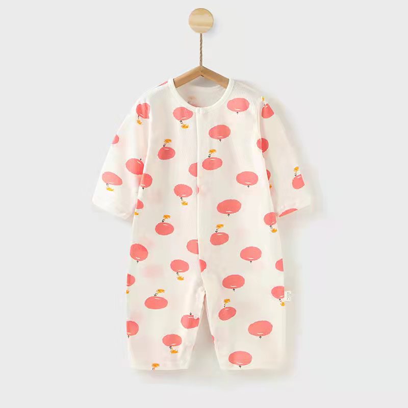 Newborn Pure Cotton Spring And Autumn Pajamas Air Conditioning Clothes