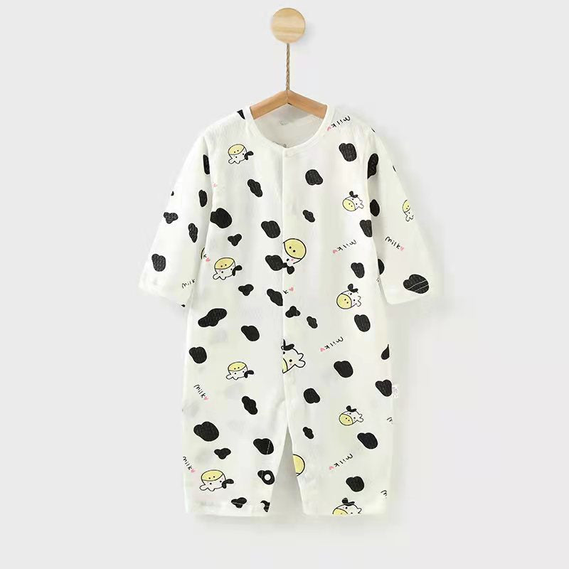 Newborn Pure Cotton Spring And Autumn Pajamas Air Conditioning Clothes