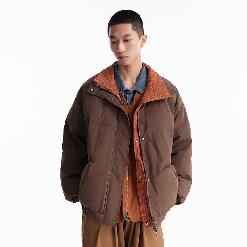 New Two-sided Wear Down Jacket Men