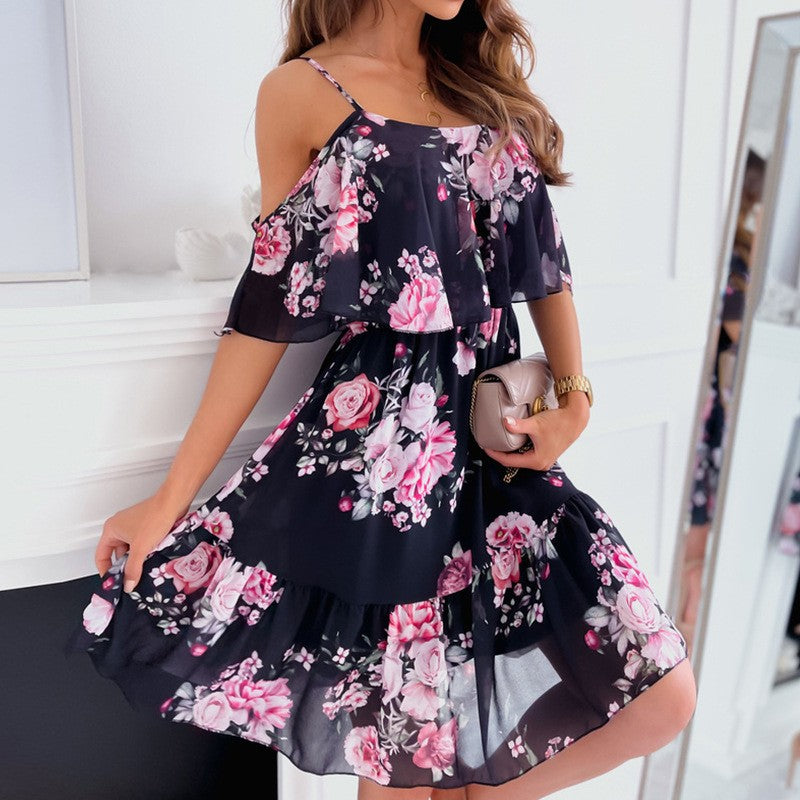 Chiffon Printed Women's Dress