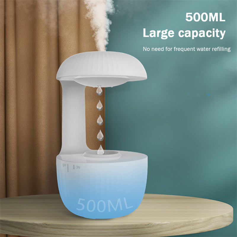 Anti-gravity Air Humidifier Water Drops Cool Mist Maker Fogger Relieve Fatigue