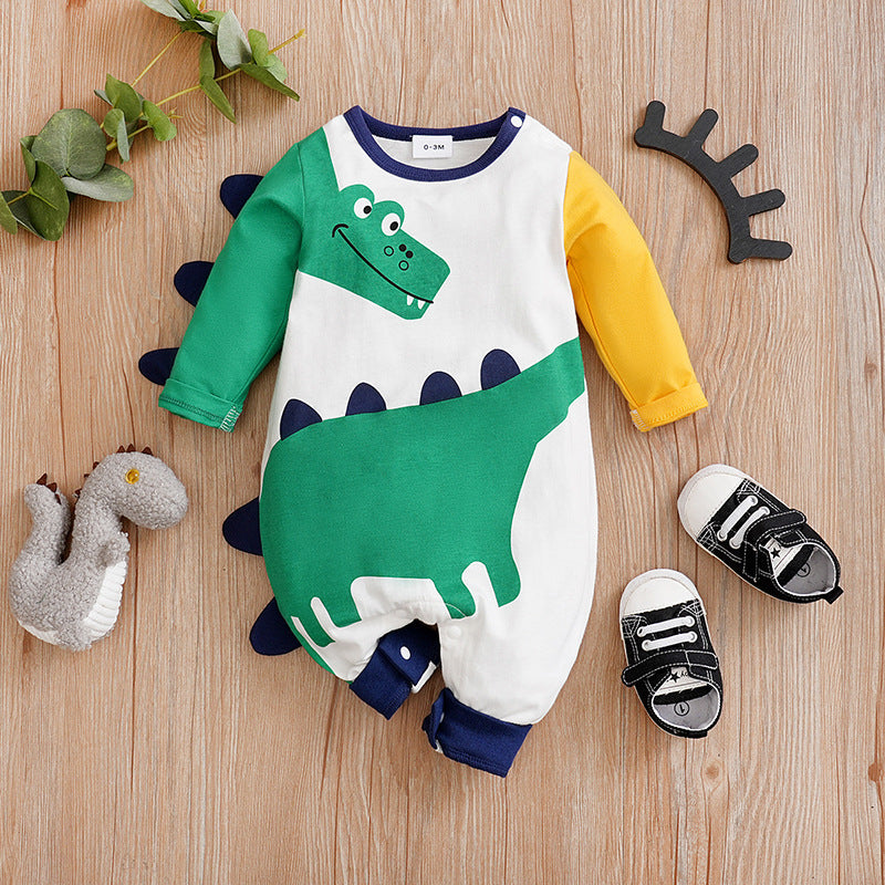 Newborn Long Sleeve Clothes Baby Pullover Cotton Class A Jumpsuit Romper