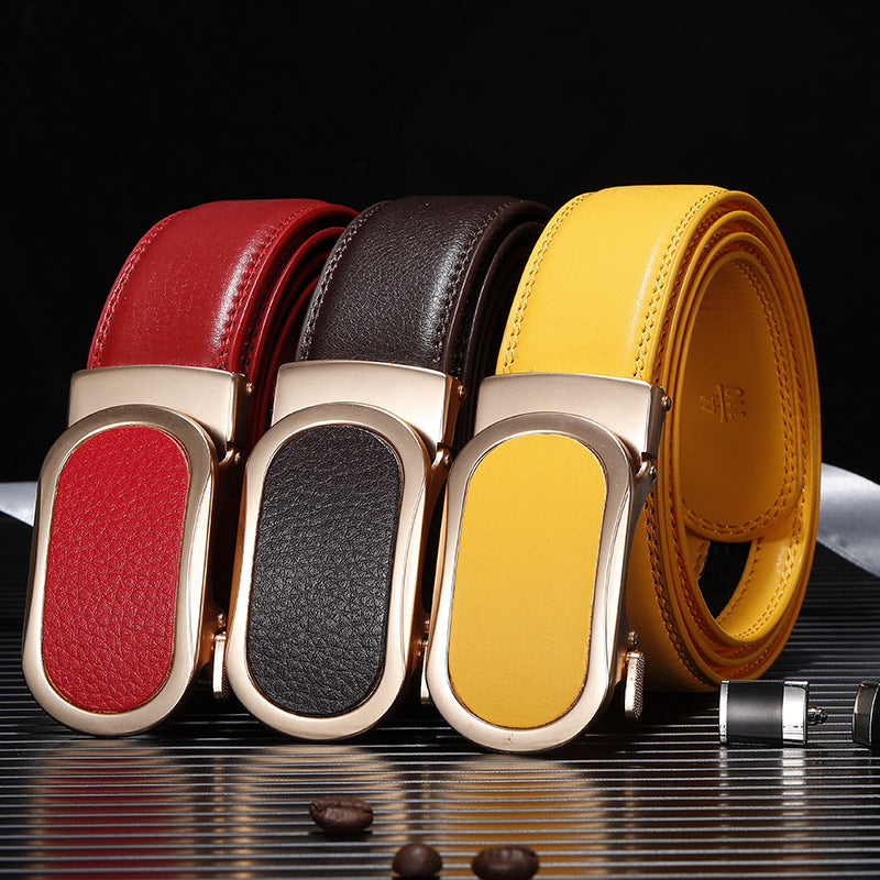 Men's Artificial Leather Comfort Click Belt