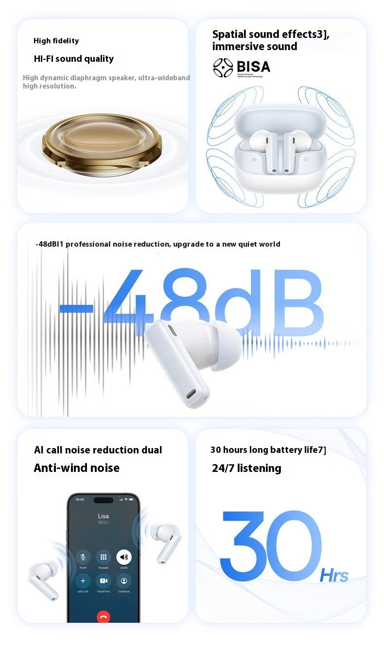 In-ear Noise Reduction Ultra-long Standby Sports M2S Wireless Bluetooth Headset