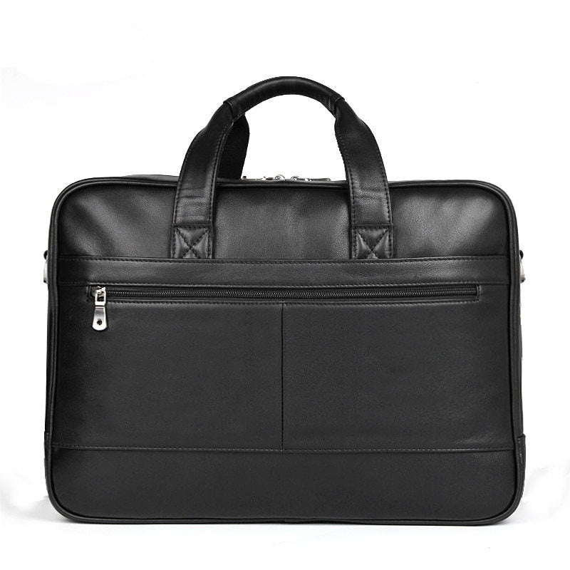 Leather Handbag Briefcase Napa Leather Comfortable Texture Men's Real-leather Bag